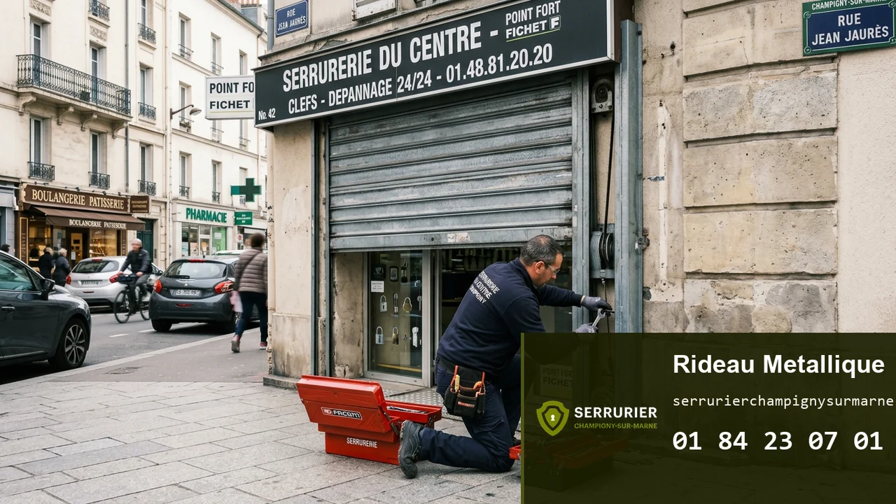Rideau métallique en panne à Champigny-sur-Marne : causes, dépannage et prix